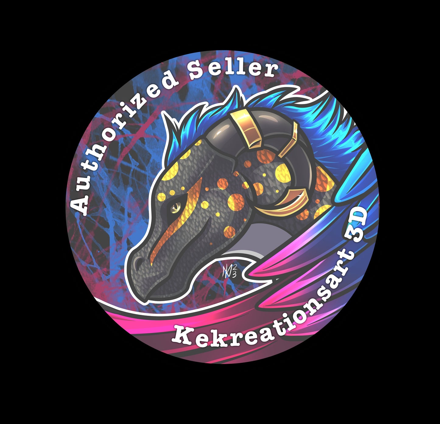Kekreationsart 3D authorized seller badge