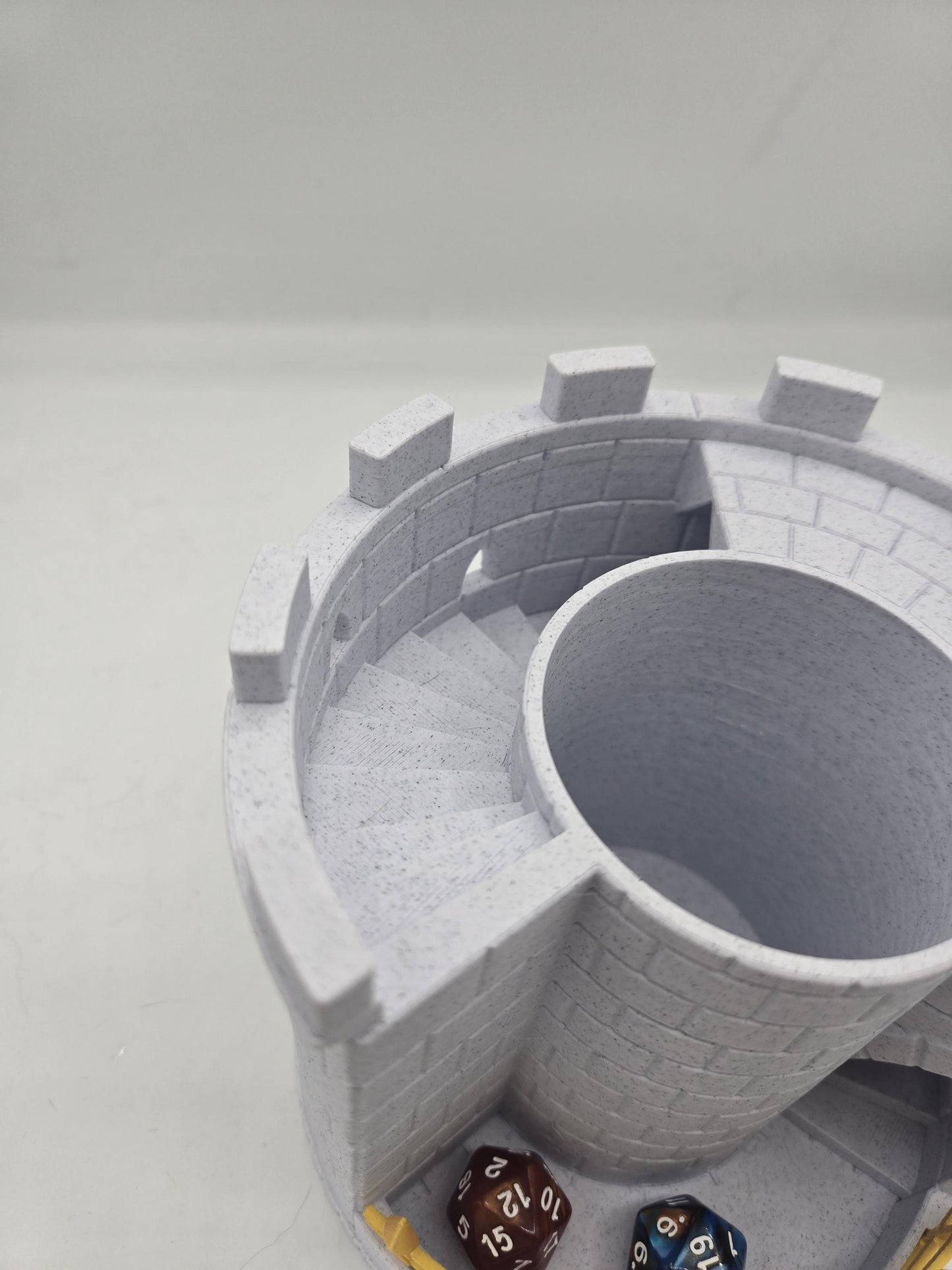 Medieval Castle Dice Tower and Can Holder Combo 3D Print