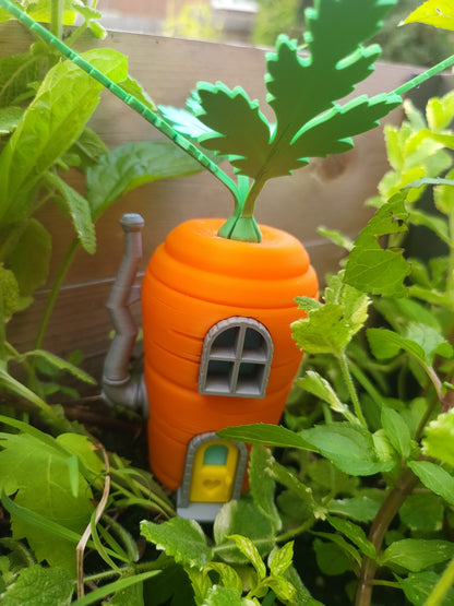 Carrot Fairy House (PLA - Indoor; PETG - Outdoor) | 3D Print
