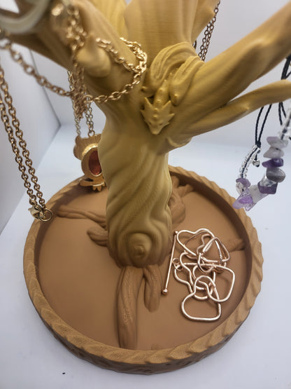 Fantasy Jewelry Tree with Small Dragon | 3D Print