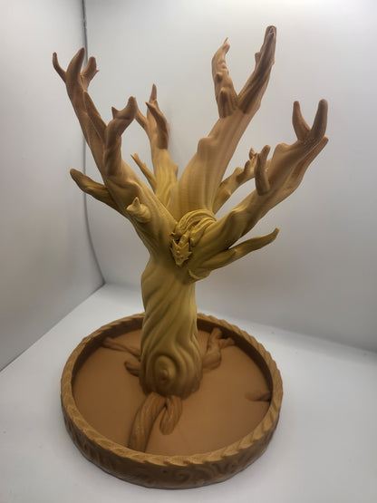 Fantasy Jewelry Tree with Small Dragon | 3D Print