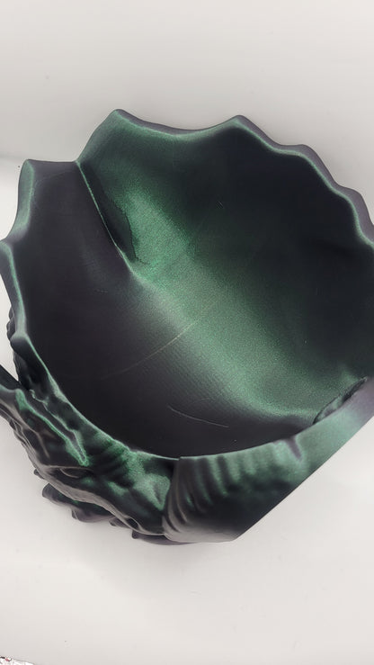 Dragon Yarn Bowl with optional Storage Holes for Hooks, Needles and Other Accessories | 3D Print