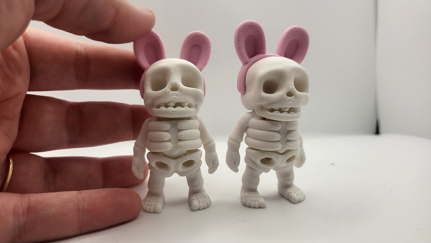 Tiny Skeleton Boy – Articulated 3D Print | Seasonal Variants (Heart, Clover, Santa Hat & More!)