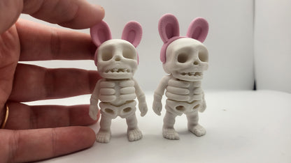 Tiny Skeleton Boy – Articulated 3D Print | Seasonal Variants (Heart, Clover, Santa Hat & More!)