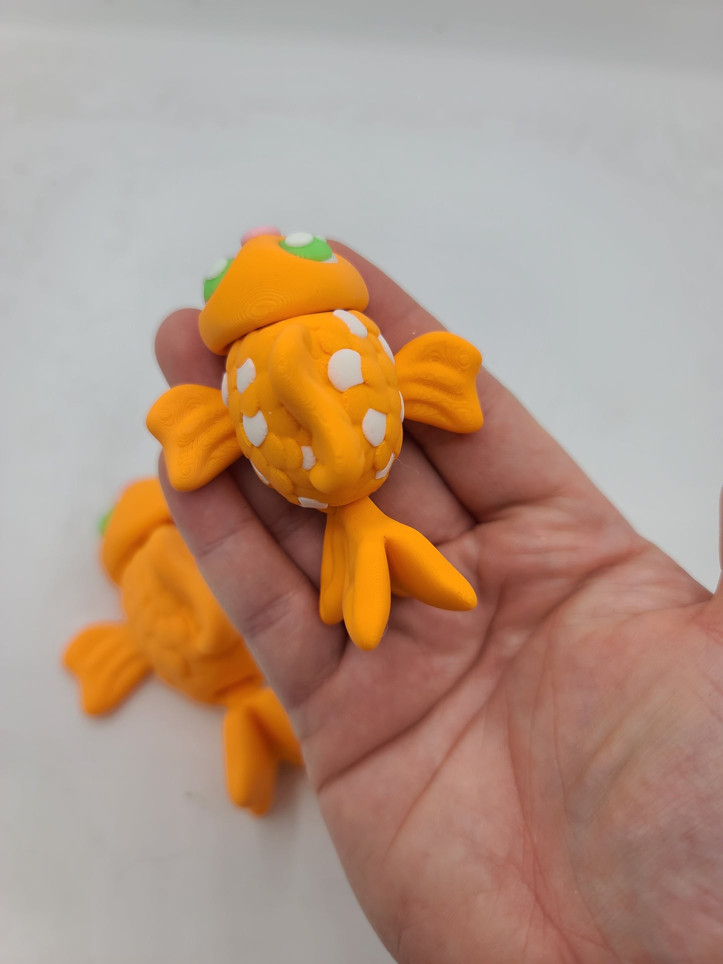 Cute Goldfish Flexi Plain or Accented Scales | Available in Two Sizes | 3D Print