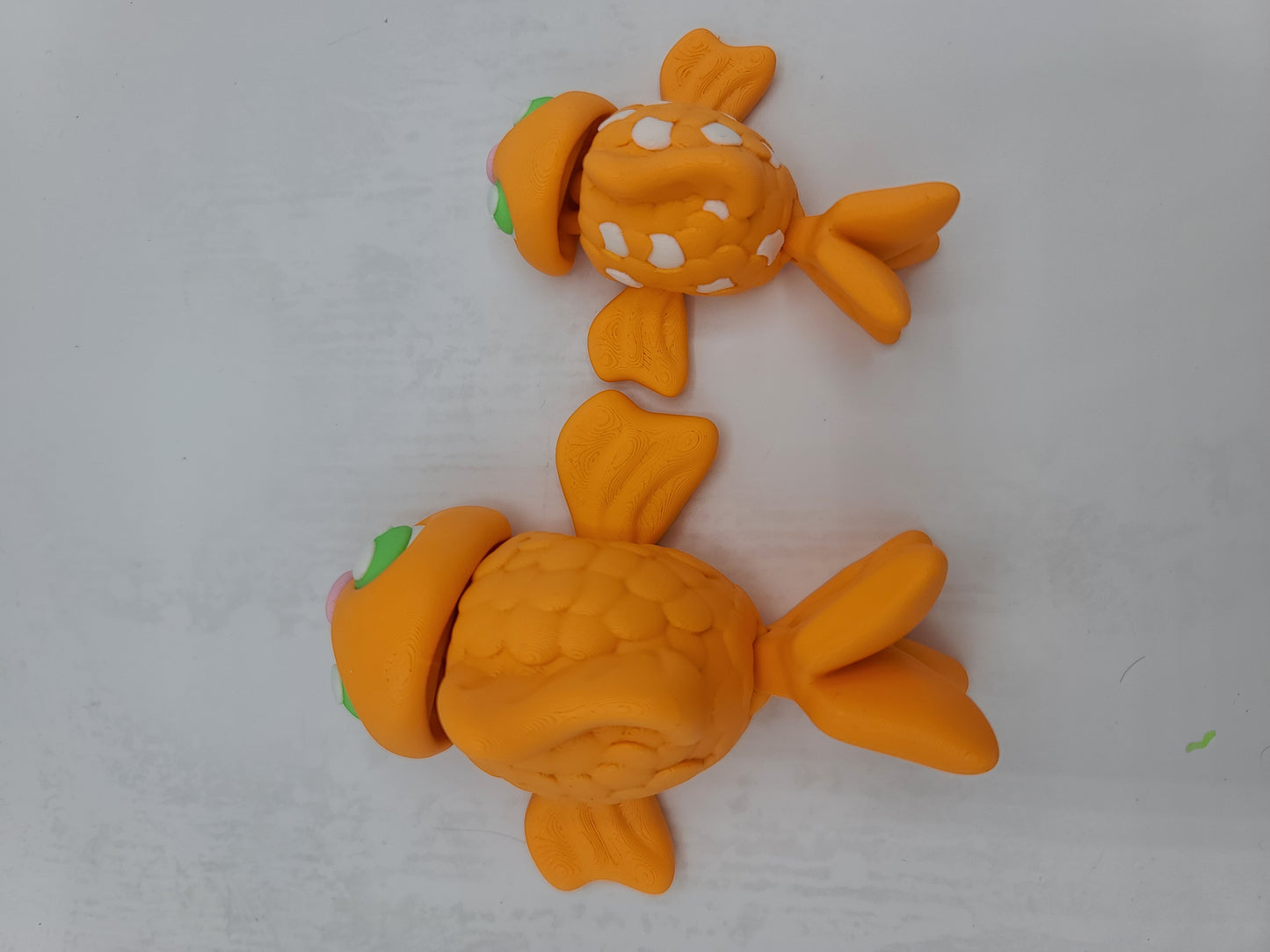 Cute Goldfish Flexi Plain or Accented Scales | Available in Two Sizes | 3D Print