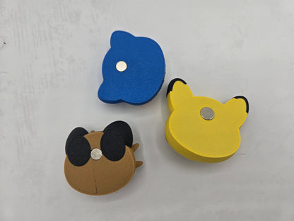 Pokemon Magnet Pikachu, Snorlax, Meowth, Bulbasaur, Squirtle, Charmander, Psyduck