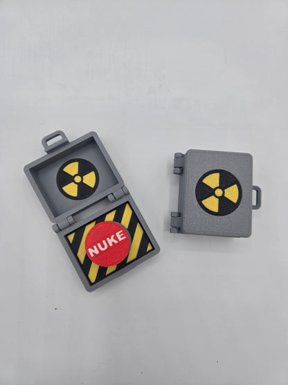 Top Secret Briefcase Nuclear "Nuke Button" Mechanical Key Fidget Clicker | 3D Print