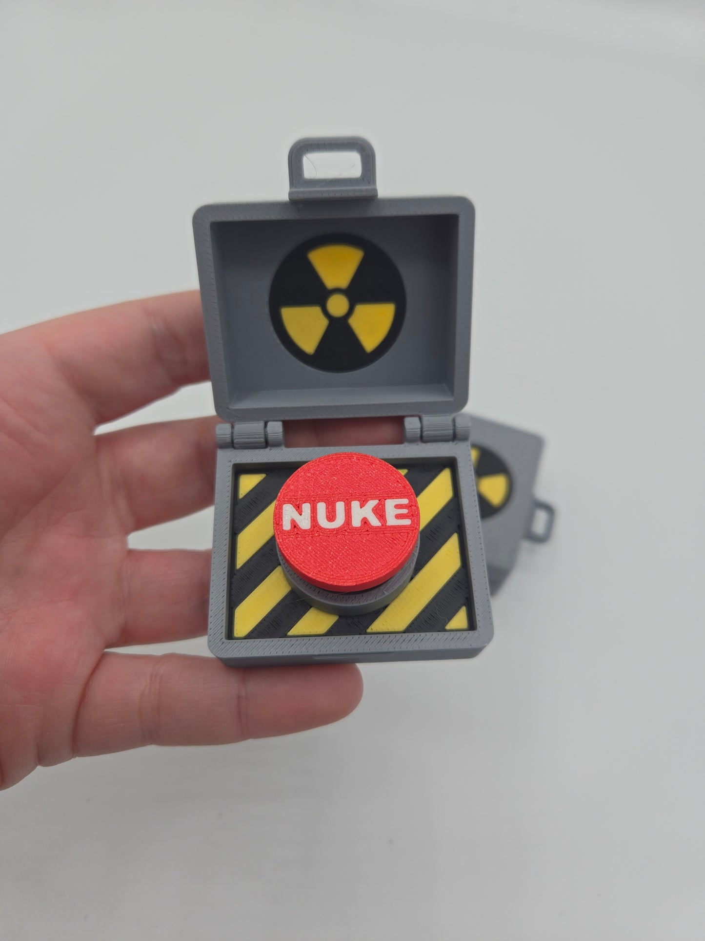 Top Secret Briefcase Nuclear "Nuke Button" Mechanical Key Fidget Clicker | 3D Print