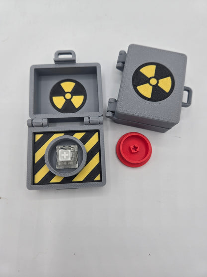 Top Secret Briefcase Nuclear "Nuke Button" Mechanical Key Fidget Clicker | 3D Print
