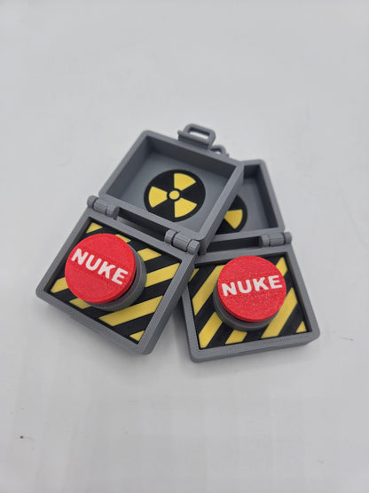 Top Secret Briefcase Nuclear "Nuke Button" Mechanical Key Fidget Clicker | 3D Print