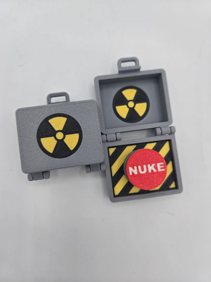 Top Secret Briefcase Nuclear "Nuke Button" Mechanical Key Fidget Clicker | 3D Print