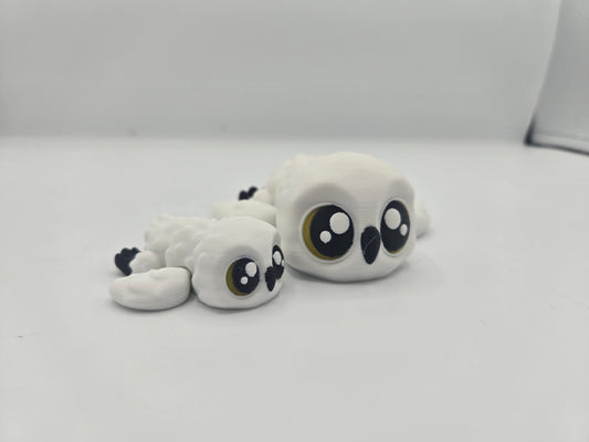 Snowy Owl (Two Sizes Available) Articulated 3D Print