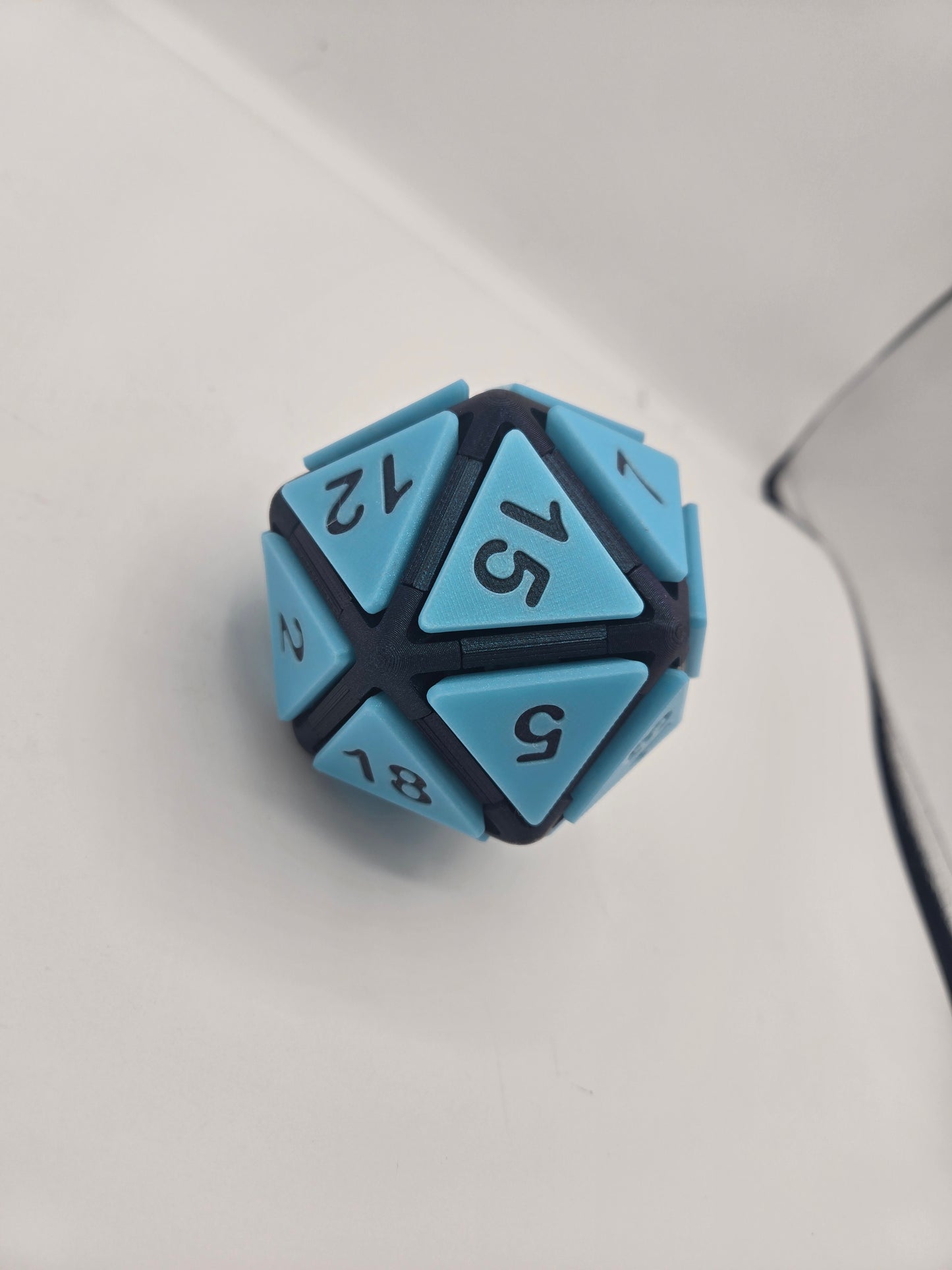 DnD Inspired Mechanical Key Fidget Clicker | D20, D12 and D10 Available | 3D Print