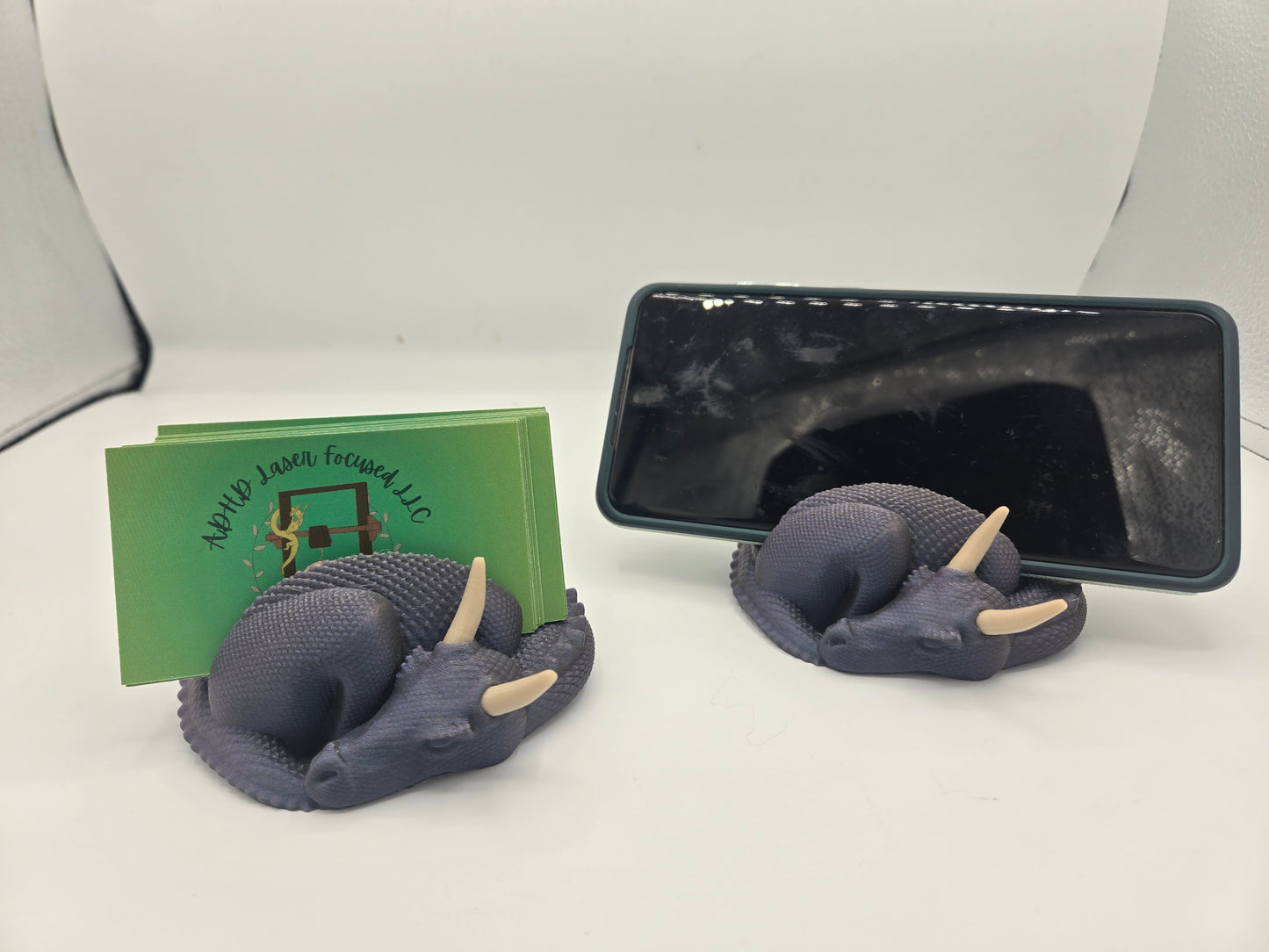 Sleeping Dragon Business Card or Phone Holder – 3D Printed