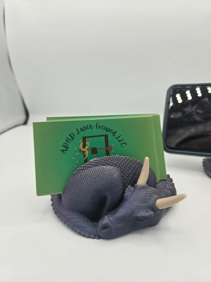 Sleeping Dragon Business Card or Phone Holder – 3D Printed