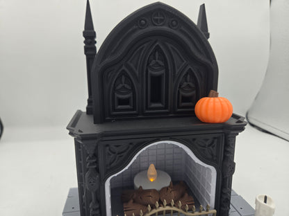 Gothic Fireplace LED Tealight Display Halloween 3D Print