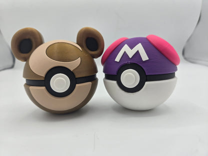 Pokémon Pokéball Inspired Clickers 3D Print