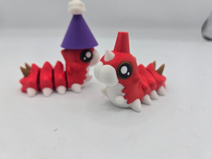 Party Worm Wurmple Inspired Flexi 3D Print