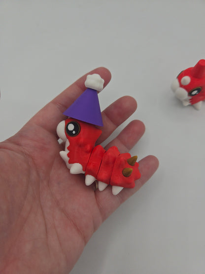 Party Worm Wurmple Inspired Flexi 3D Print