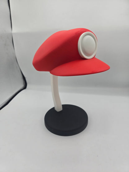 Plumber Hat Headphone Stand Gamer Setup 3D Print