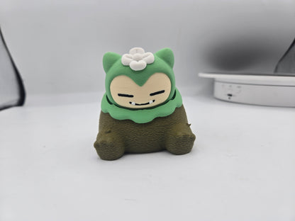 🌿 Chunky Mossy Friend Mechanical Key Fidget Clicker – 3D Printed