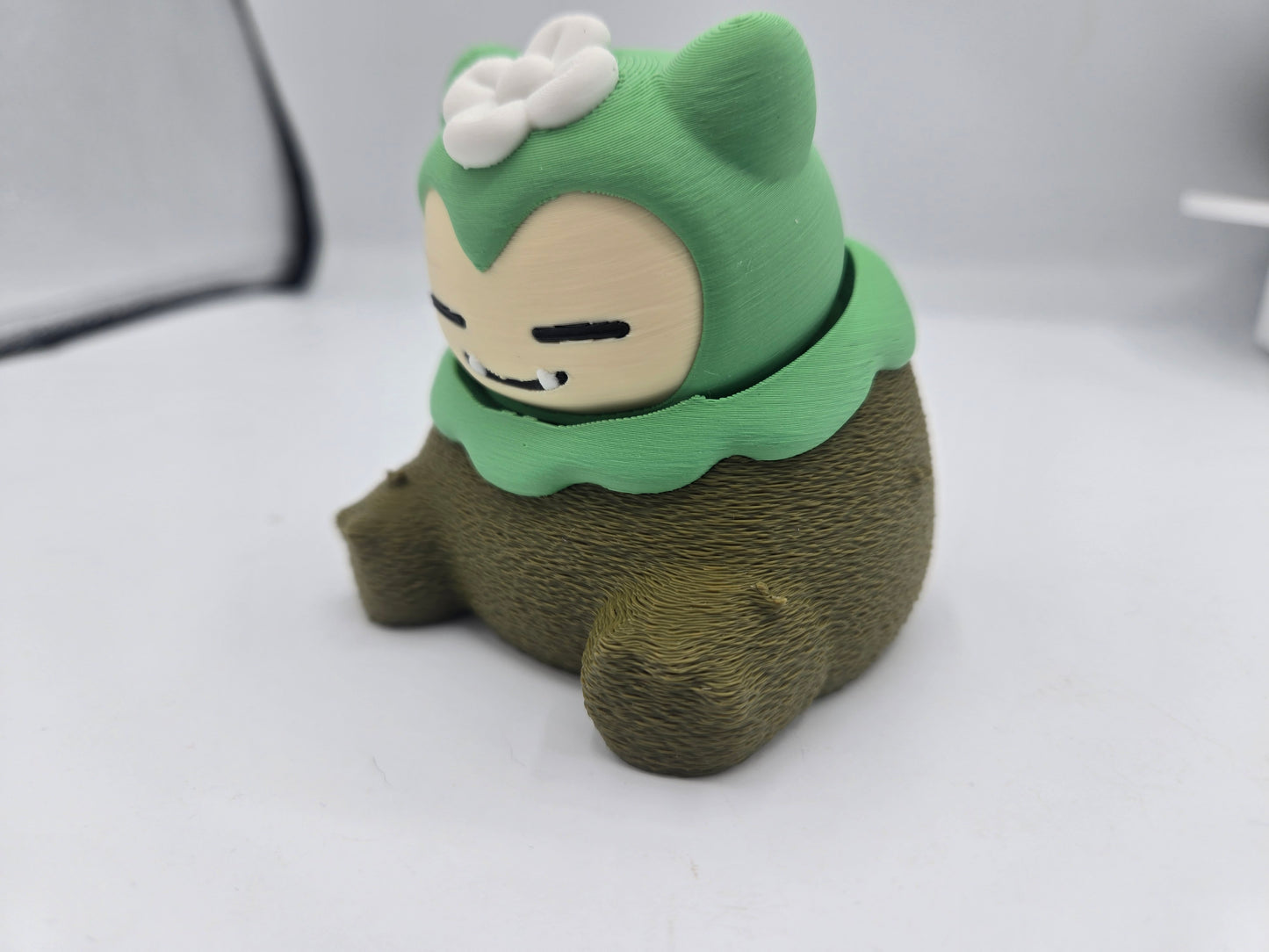 🌿 Chunky Mossy Friend Mechanical Key Fidget Clicker – 3D Printed