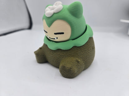 🌿 Chunky Mossy Friend Mechanical Key Fidget Clicker – 3D Printed