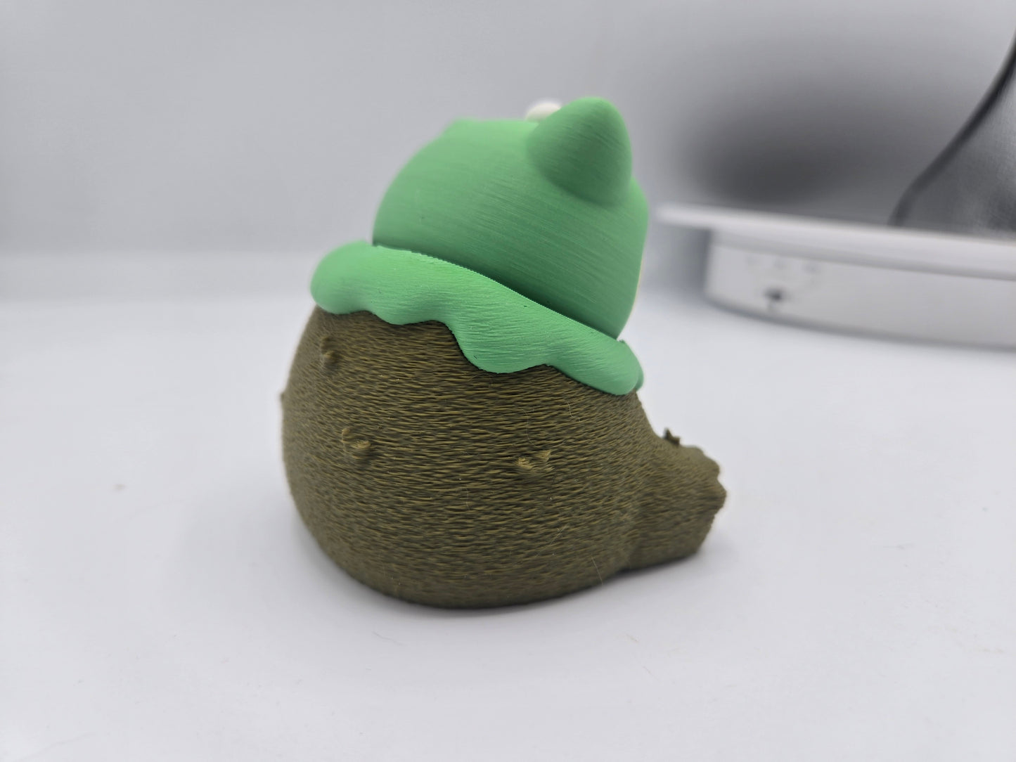 🌿 Chunky Mossy Friend Mechanical Key Fidget Clicker – 3D Printed