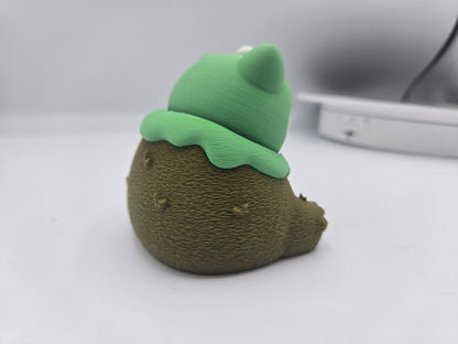 🌿 Chunky Mossy Friend Mechanical Key Fidget Clicker – 3D Printed