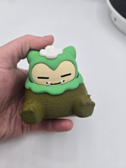 🌿 Chunky Mossy Friend Mechanical Key Fidget Clicker – 3D Printed