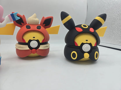 Pikachu Poncho Eeveelution Pokeball Clicker Fidget or Display 3D Print