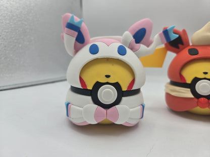 Pikachu Poncho Eeveelution Pokeball Clicker Fidget or Display 3D Print