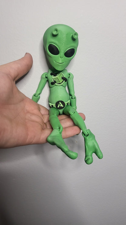 Flexible Alien Articulated 3D Print