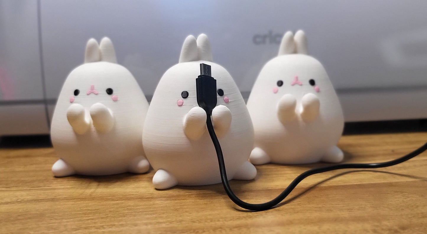 Kawaii Bunny Cord Holder (3D Print)