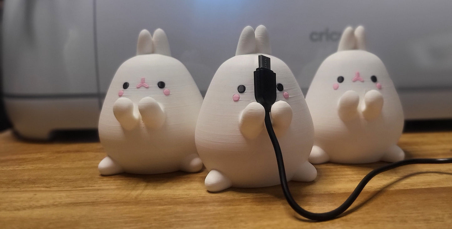 Kawaii Bunny Cord Holder (3D Print)