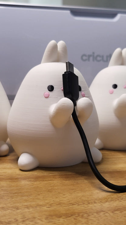 Kawaii Bunny Cord Holder (3D Print)