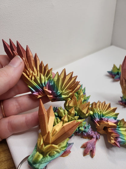 Crystalwing Dragon Tadlings (Keychain Optional) 3D Print