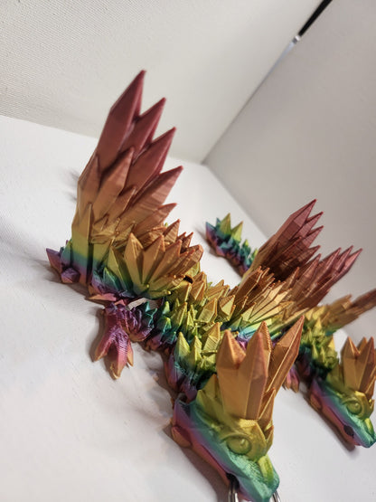 Crystalwing Dragon Tadlings (Keychain Optional) 3D Print
