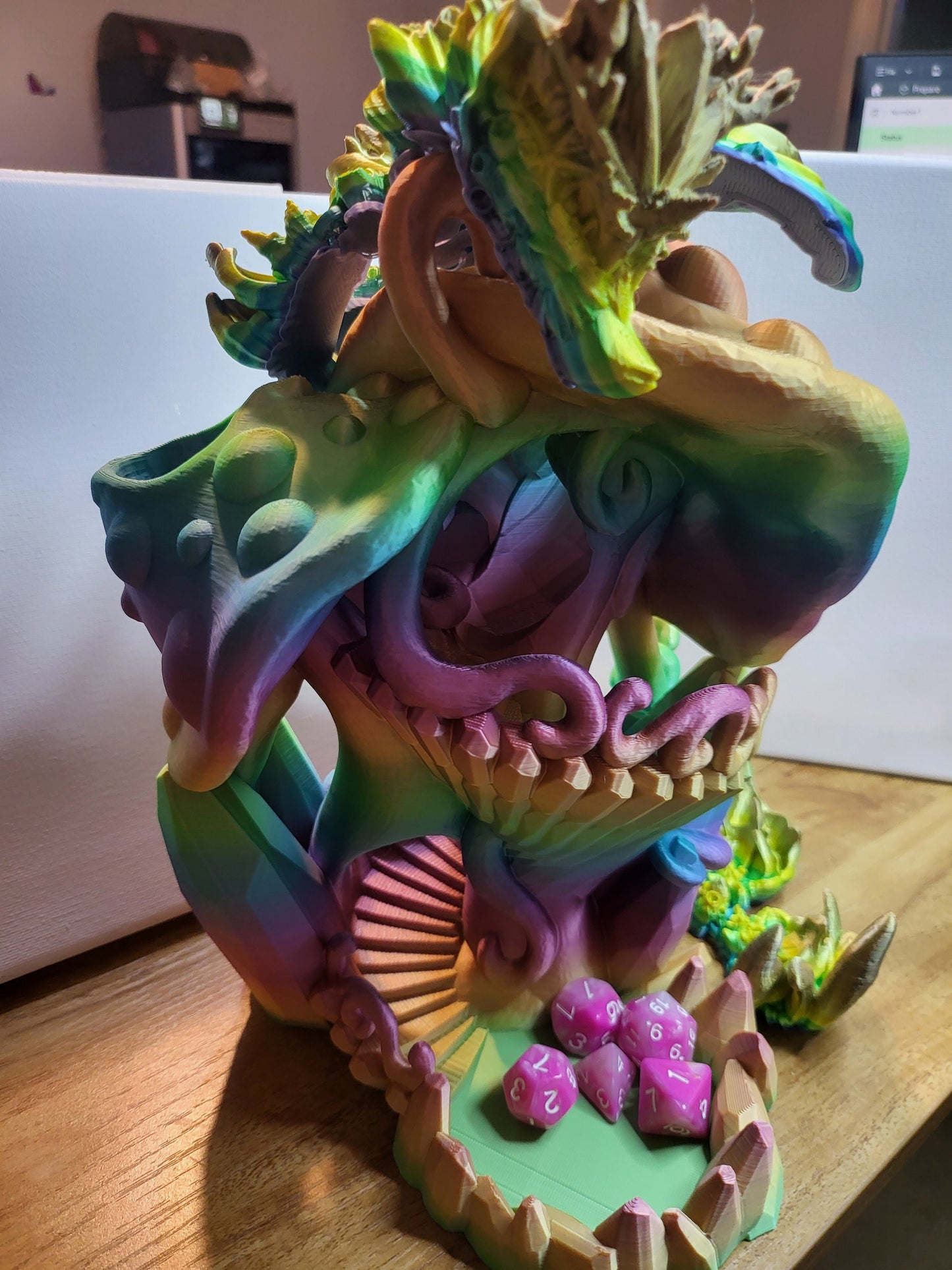 Mushroom Dice Tower (or Dragon Stand!) 3D Print