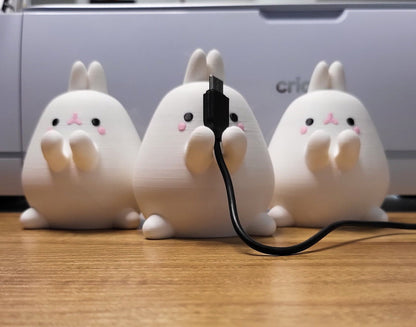 Kawaii Bunny Cord Holder (3D Print)