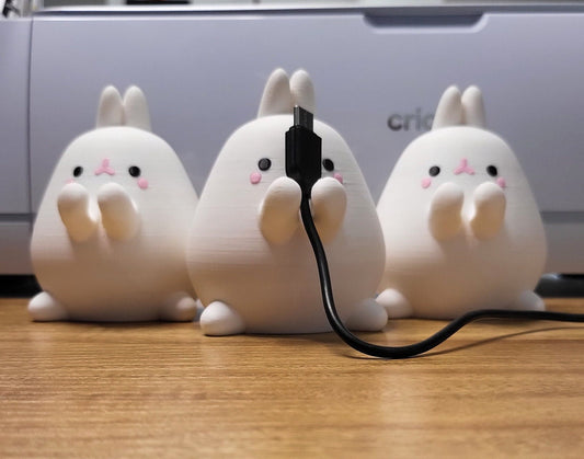 Kawaii Bunny Cord Holder (3D Print)