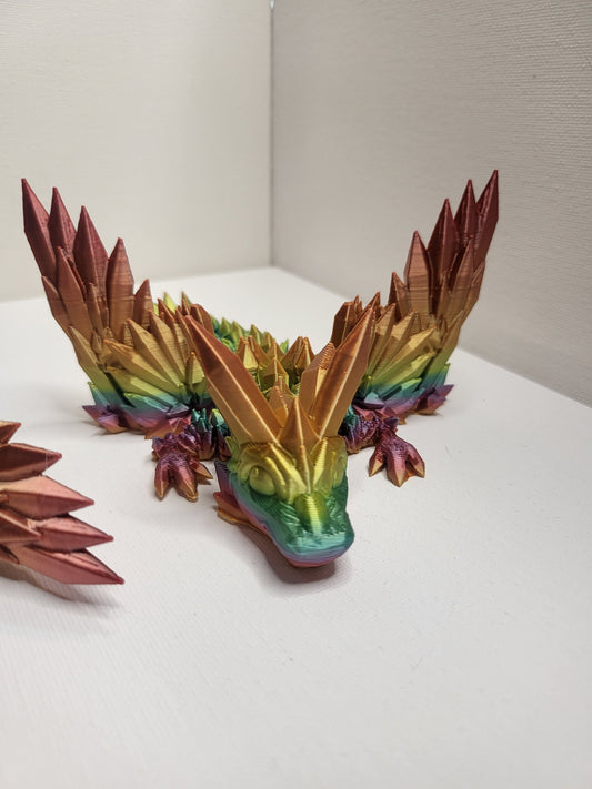 Crystalwing Dragon Tadlings (Keychain Optional) 3D Print