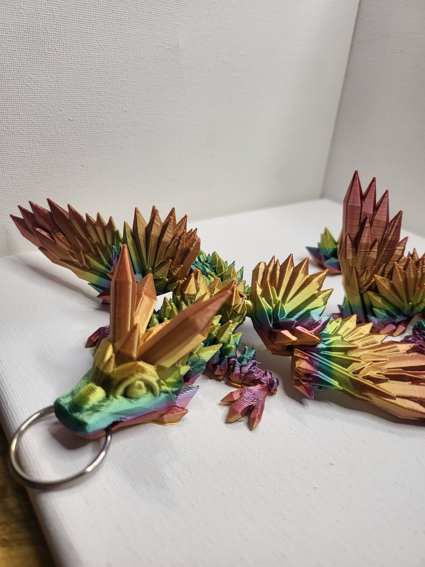 Crystalwing Dragon Tadlings (Keychain Optional) 3D Print