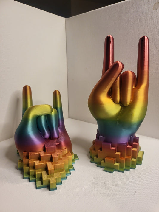 Rock Hand Controller Stand 3D Print