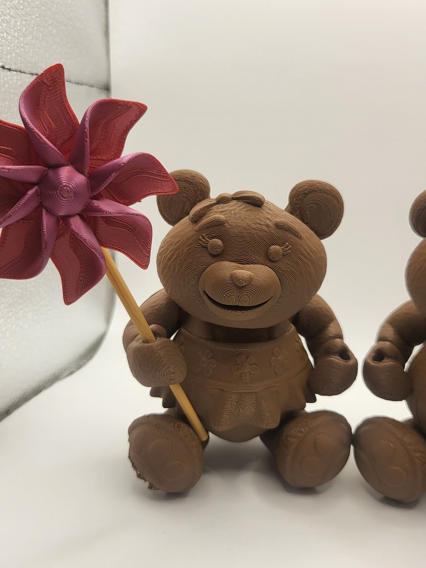 Teddy Bear with Pinwheel 3D Print
