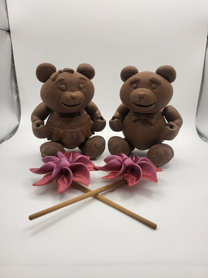 Teddy Bear with Pinwheel 3D Print