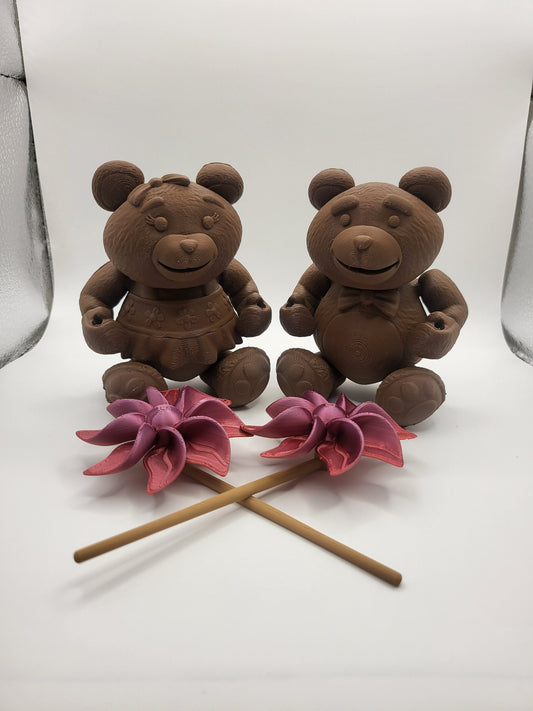 Teddy Bear with Pinwheel 3D Print