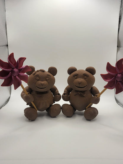 Teddy Bear with Pinwheel 3D Print