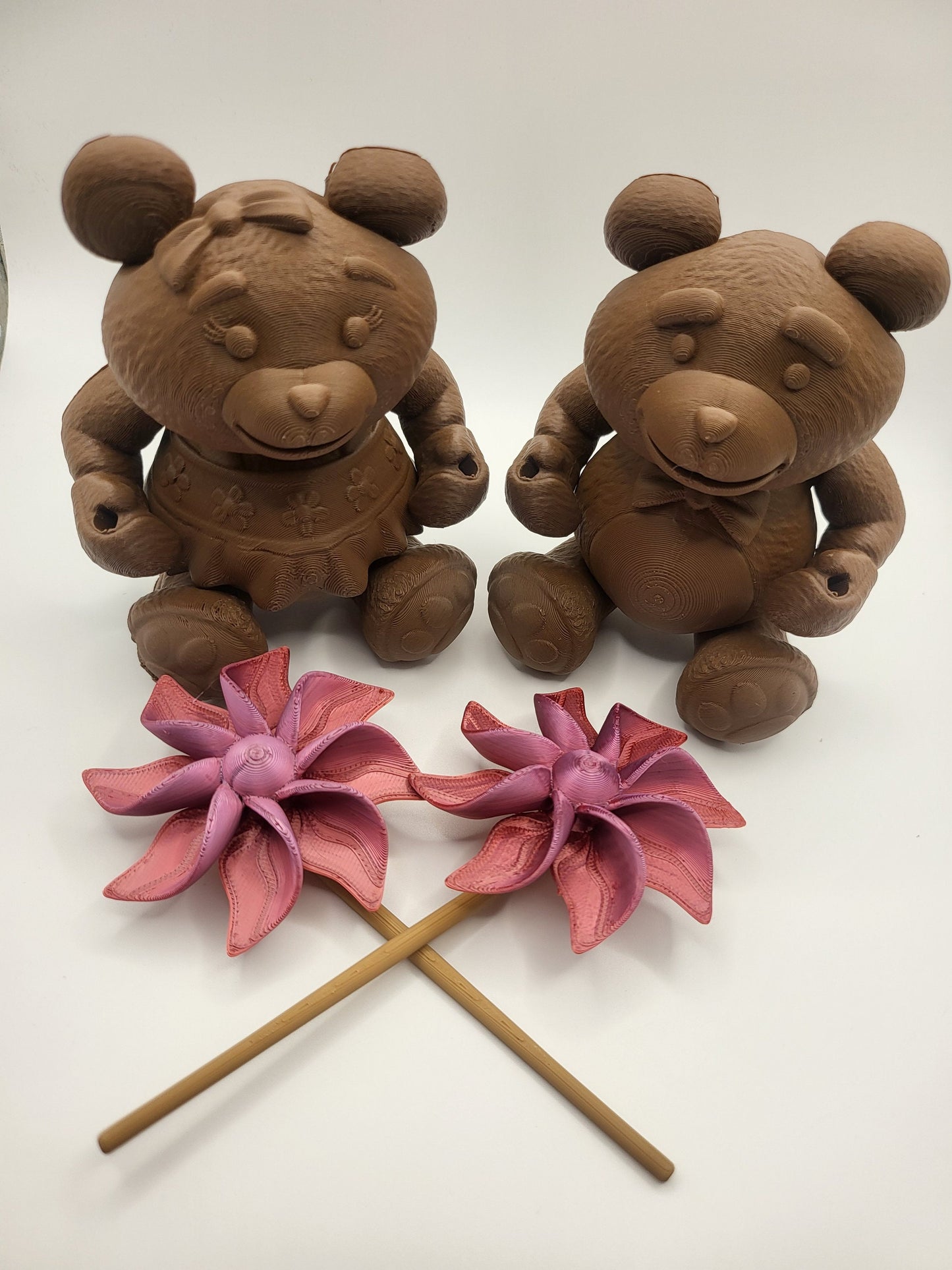 Teddy Bear with Pinwheel 3D Print